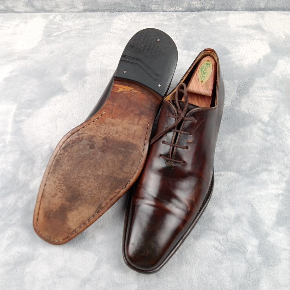 Magnanni Crucero Wholecut Oxford Shoes Men's Size 9.5 M Cognac Leather 18576 - Picture 7 of 16